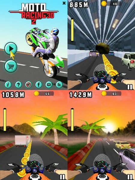MotoRacing-2 3D 320x240