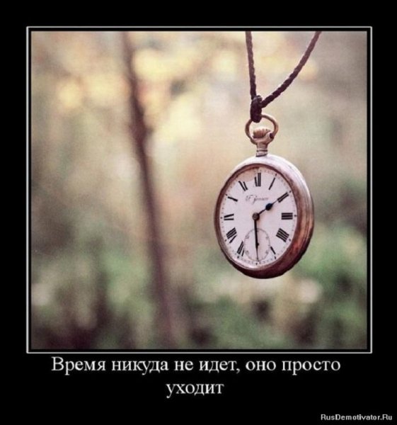 Время никуда не идёт, оно просто уходит...