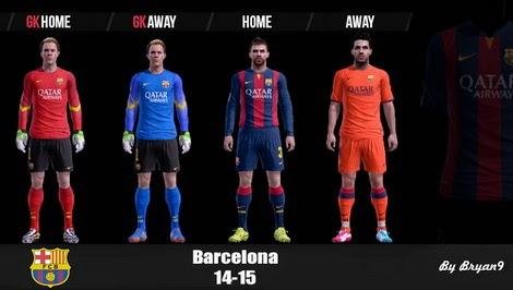 Barcelona kit 2014-15 pes 2013