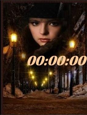 Фонари ани цифр часы