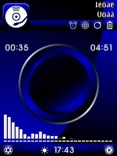 Скин на TTPod v3.80 Blue Rave