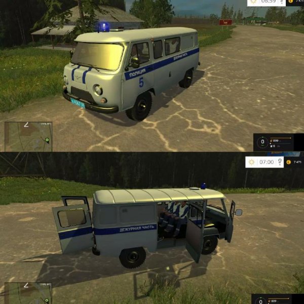 uaz 3909 police