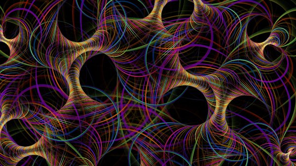 Fraktal niti perepletenie 140171 3840x2160