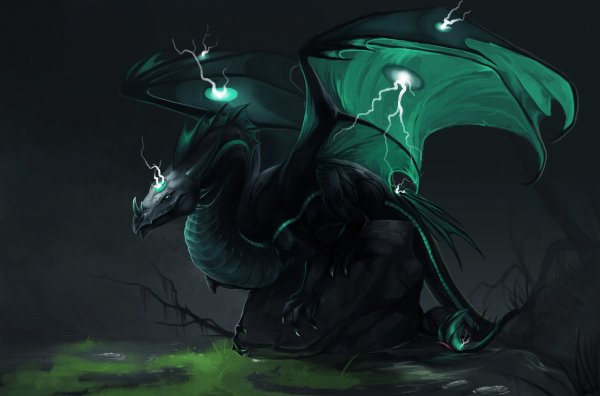 fantastika-art-drakon-zelenyy