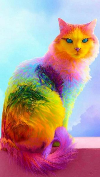 арт кошка