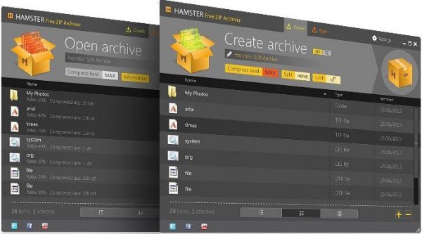 HAMSTER Free ZIP Archiver