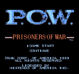 P.O.W.: Prisoners of War - Title Screen