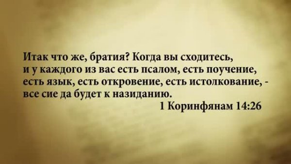 3_minuty_Biblii_Stih_dnya_3_maya_ 1Korinf_14_26. - 3 минуты Библии. Стих дня. 3 мая. 1Коринфянам 14:26.