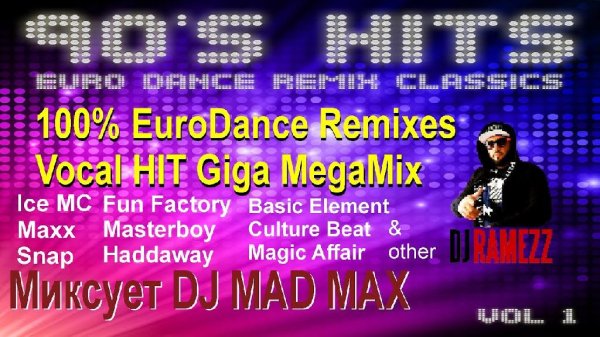 VA - Dj Ramezz Fantasy Dance 2022 1  100% EuroDance Giga HIT MegaMix  Песни 90х в современной обработке