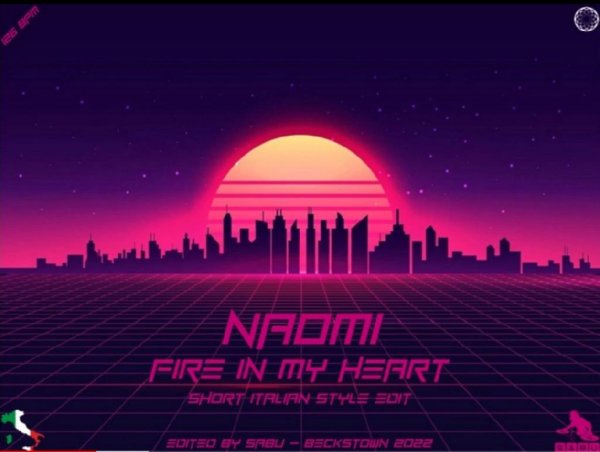 Naomi &amp; by Sabu - Fire In My Heart (Short Italian Style Edit New Generation Italo Disco 2022)