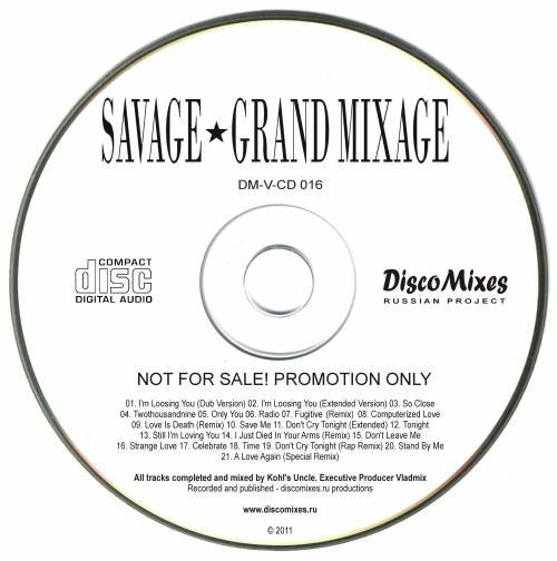 SAVAGE - GRAND MIXAGE /// Album CD, 2011