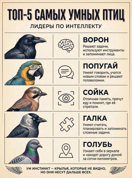 Умные птицы