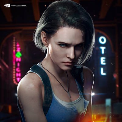 jill valentine 2020 resident evil 3 remake by frankalcant