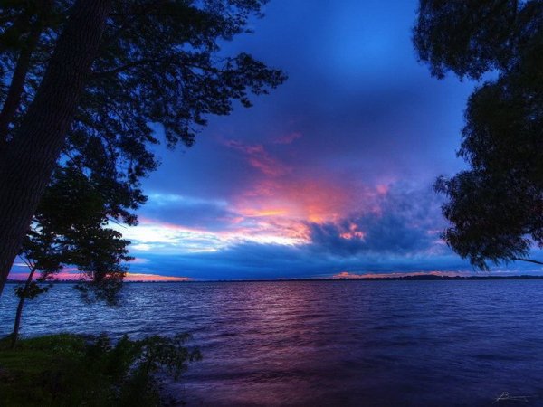 вечернее море