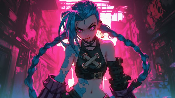 Jinx-lol-arcane-4k 241@5@o