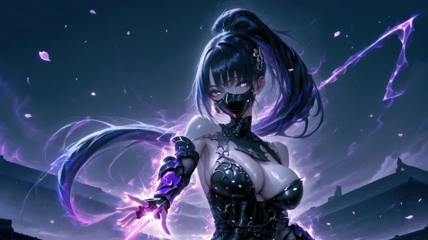 Anime-girl-mask-assassins-fantasy-4k 352@5@o