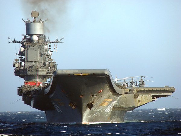 ТАВКР Адмирал Кузнецов в Атлантике (2008г)