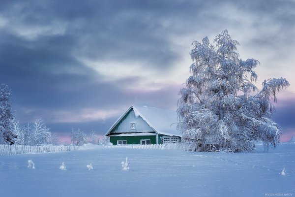 Зима в деревне